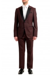 Hugo Boss Men's "Helward1/Gelvin_1" Slim Fit 100% Wool Purple Tuxedo Suit