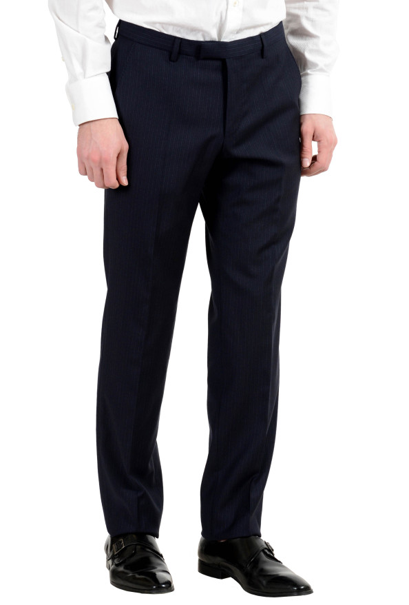Hugo Boss "Jerron/Lenon1WE" Men's 100% Wool Blue Two Button Three-Piece Suit: Picture 4