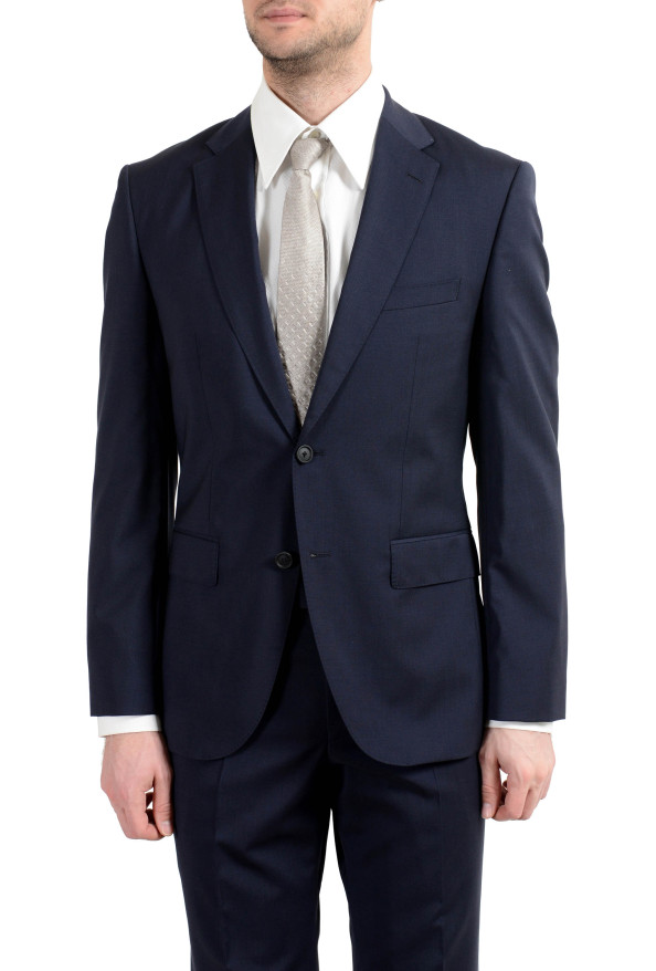 Hugo Boss "Jets4/Lenon1" Men's 100% Wool Blue Two Button Suit: Picture 9