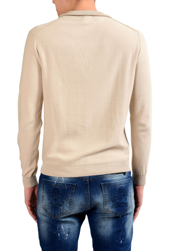 Malo Men's Bone White Pullover Sweater: Picture 3
