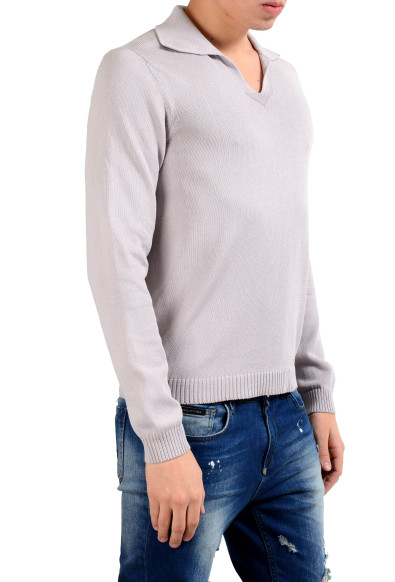 Malo Men's Cloud Gray Pullover Sweater: Picture 2
