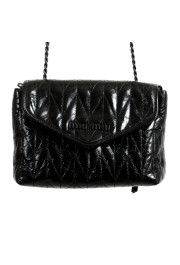 Miu Miu Women's 5BH175 Black Leather Chain Shoulder Bag: Picture 2