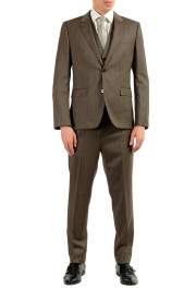 Hugo Boss "Adwart/Wilard/H/ets" Men's 100% Wool Brown Three Piece Suit