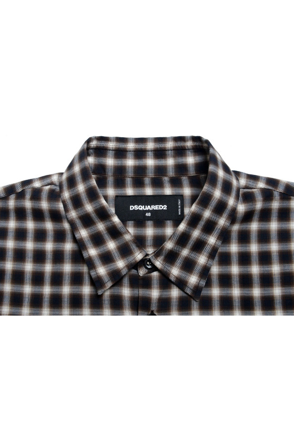 Dsquared2 Men's Plaid Long Sleeve Casual Shirt: Picture 4