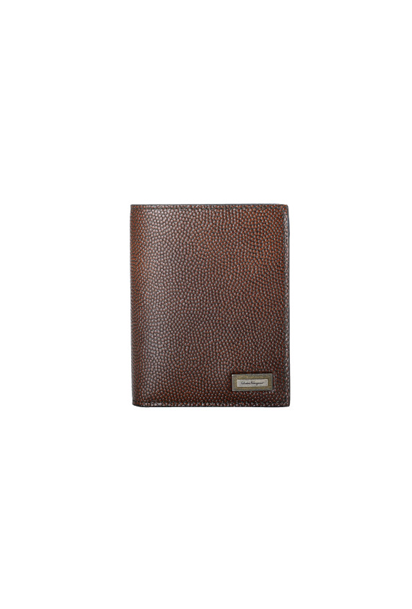 Salvatore Ferragamo Men's 100% Textured Leather Brown Bifold Wallet