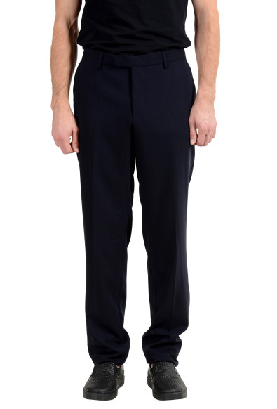 Hugo Boss "T-Gilmond" Men's 100% Wool Navy Blue Dress Pants
