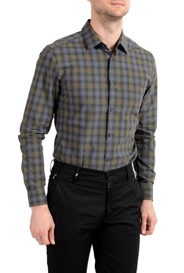 Hugo Boss Men's T-Charli Plaid Slim Fit Long Sleeves Dress Shirt: Picture 5