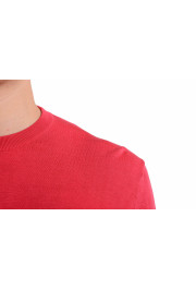 Malo Men's Rose Red Crewneck Light Pullover Sweater: Picture 3