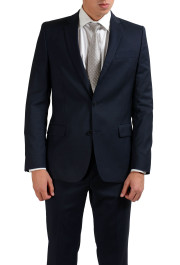 Versace Collection 100% Wool Navy Two Button Men's Suit: Picture 4