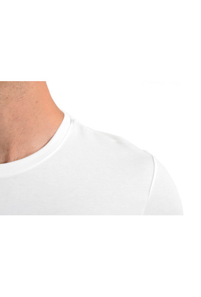 Roberto Cavalli "SPORT" Men's White Stretch T-Shirt: Picture 2