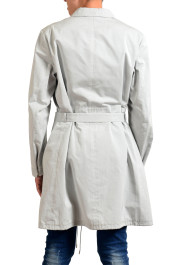 Jil Sander Men's Gray Button Up Belted Trench Coat : Picture 3