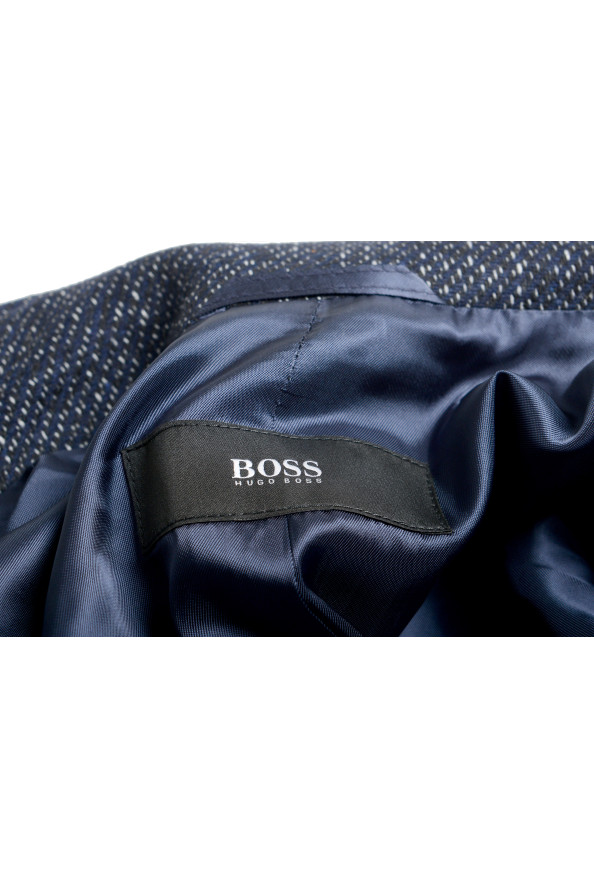 Hugo Boss Men's "Shanty3" Wool Blue Button Down Coat: Picture 6