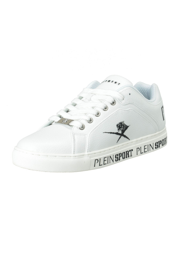 Plein Sport "Julian" White Low Top Fashion Sneakers Shoes