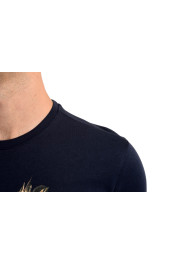 Roberto Cavalli Men's Blue Graphic Print Crewneck T-Shirt: Picture 3
