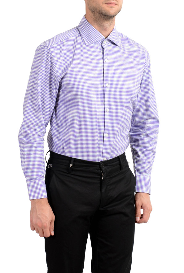 Hugo Boss Men's" Miles US" Sharp Fit Plaid Long Sleeve Dress Shirt: Picture 3