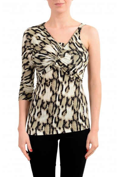 Just Cavalli Women's Multi-Color One Sleeve Top 