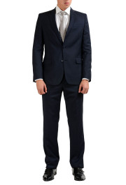 Versace Collection 100% Wool Navy Two Button Men's Suit