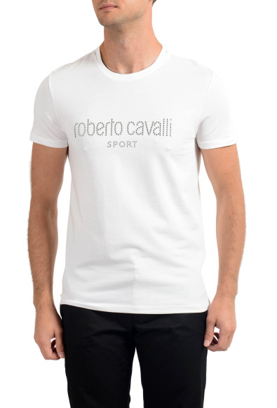 Roberto Cavalli "SPORT" Men's White Stretch T-Shirt