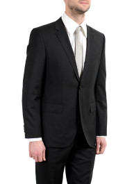 Hugo Boss "The Jam75/Sharp3" Men's 100% Wool Black Two Button Suit: Picture 10