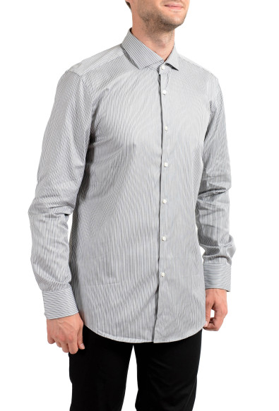 Hugo Boss Men's "Jery" Slim Fit Striped Long Sleeve Dress Shirt