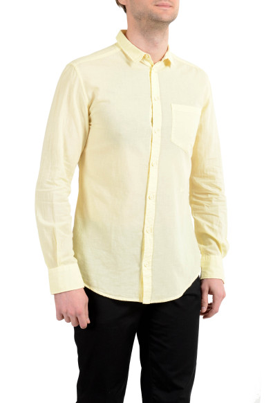 Dolce&Gabbana D&G "Brad" Men's Yellow Long Sleeve Dress Shirt: Picture 2