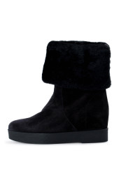 Salvatore Ferragamo Women's FALCON Leather Real Fur Boots Shoes: Picture 2