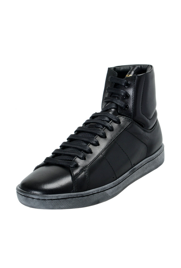 Saint Laurent Women's Leather High Top Fashion Sneakers Shoes 