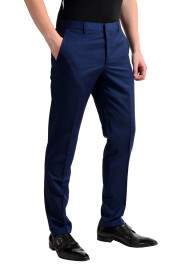 Prada Men's Wool Navy Blue Flat Front Dress Pants: Picture 2