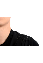 Maison Margiela 10 Men's 100% Wool Black Beads Decorated Buttonless Vest: Picture 4