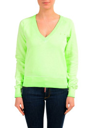 Dsquared2 Women's Green V-Neck Sweatshirt