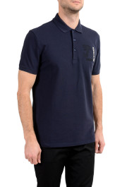 Versace Collection Men's Navy Blue Logo Short Sleeve Polo Shirt: Picture 4