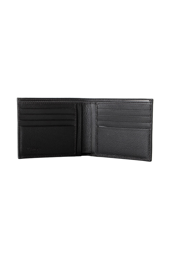 Salvatore Ferragamo Men's Dark Brown 100% Pebbled Leather Bifold Wallet: Picture 3