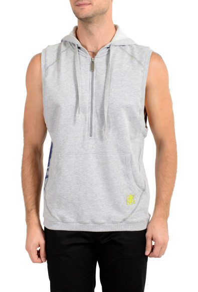 Roberto Cavalli "GYM" Men's Hooded Sleeveless Sweatshirt