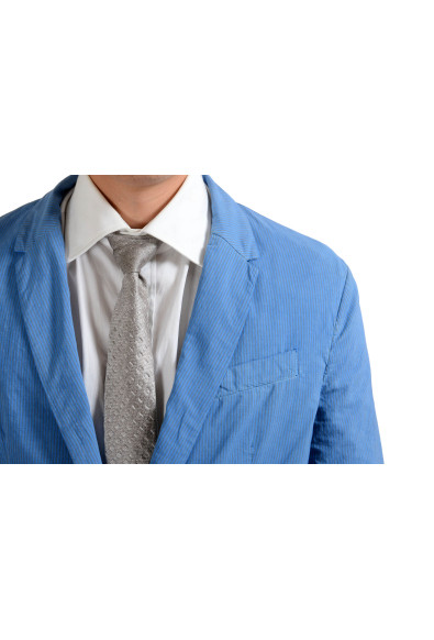 Versace Jeans Blue Striped Two Button Men's Blazer Sport Coat: Picture 2