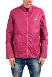 Dolce & Gabbana Men's Raspberry Full Zip Windbreaker Jacket
