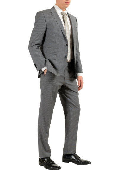Hugo Boss "Kings/Central_1" Men's 100% Wool Striped Gray Two Button Suit: Picture 2
