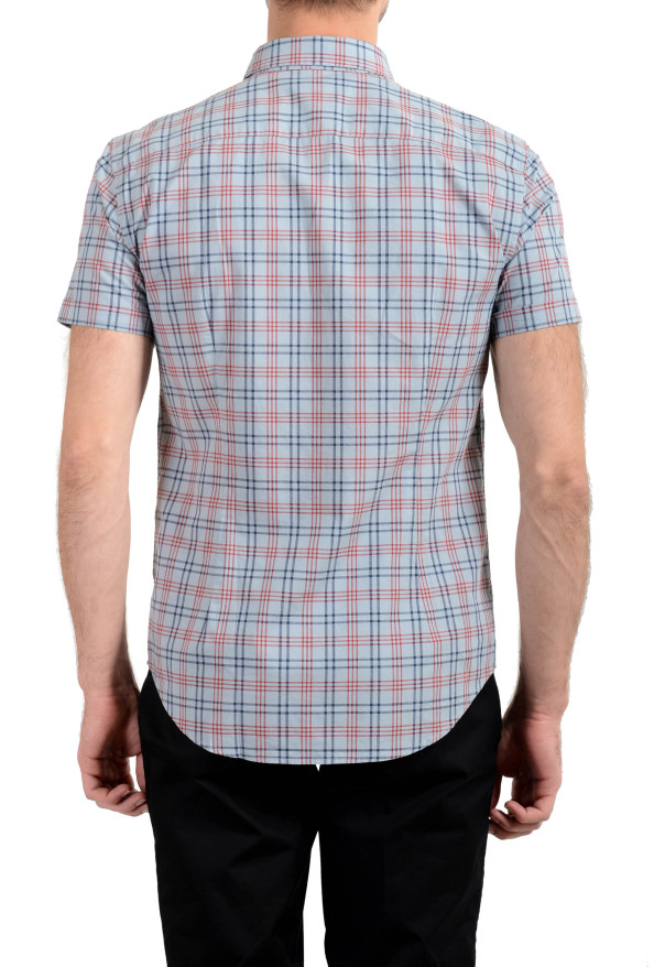 John Varvatos Multi-Color Checkered Short Sleeve Men's Casual Shirt: Picture 3