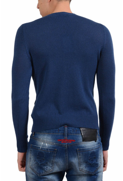Prada Men's 100% Cashmere Ocean Blue Crewneck Sweater: Picture 2