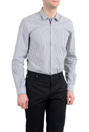 Etro Men's Multi-Color Striped Long Sleeve Button Down Casual Shirt: Picture 3