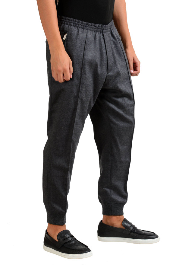 Dsquared2 Men's Gray Wool Stretch Casual Pants : Picture 2