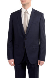 Hugo Boss "Huge4/Genius3" Men's 100% Wool Blue Two Button Suit: Picture 9