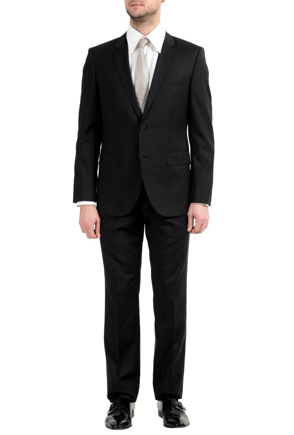 Hugo Boss "The Jam75/Sharp3" Men's 100% Wool Black Two Button Suit