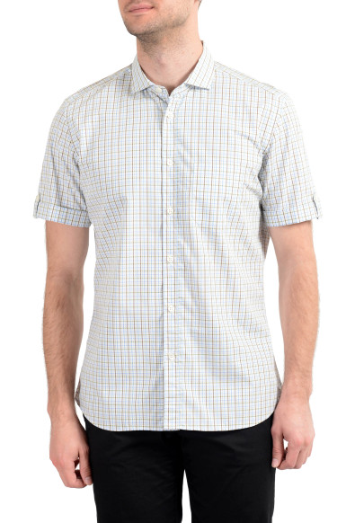 Malo Men's Multi-Color Short Sleeve Dress Shirt 