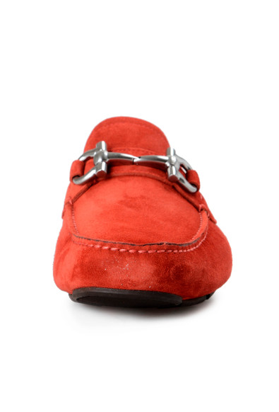 Salvatore Ferragamo Men's PARIGI Red Suede Leather Loafers Slip On Shoes: Picture 2