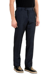 John Varvatos Men's Wool Linen Navy Blue Dress Pants: Picture 3