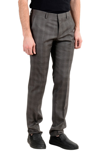 Hugo Boss "Genesis3" Men's 100% Wool Gray Plaid Dress Pants : Picture 2