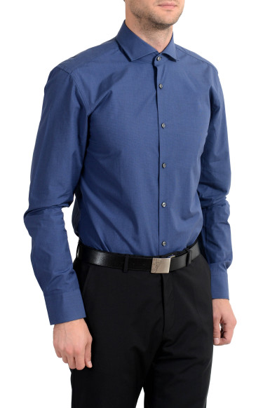 Hugo Boss "Jason" Men's Navy Blue Slim Fit Long Sleeve Dress Shirt: Picture 2