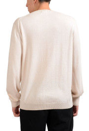 Malo Men's 100% Cashmere Beige V-Neck Pullover Sweater : Picture 2