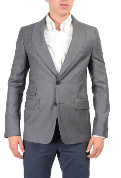 Prada 100% Wool Gray Two Buttons Men's Blazer