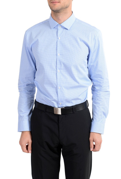 Hugo Boss "EastonX" Men's Slim Fit Blue Long Sleeve Dress Shirt